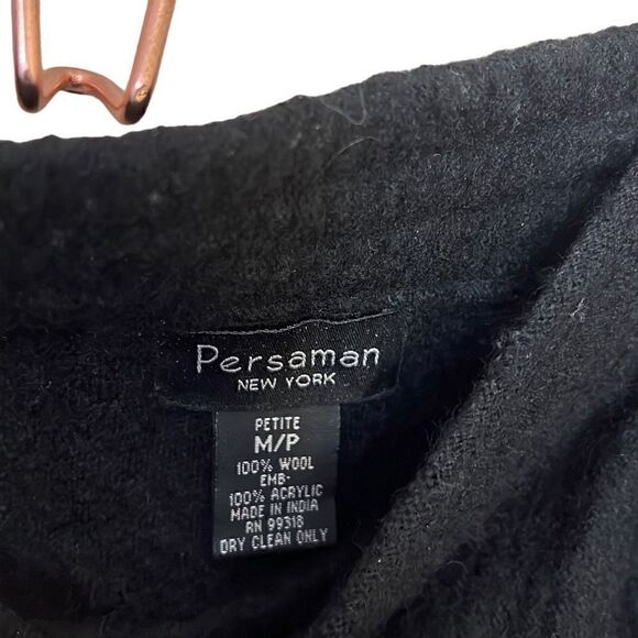 Persaman New York Petite 100% Wool Embroidered Skirt - Picture 4 of 5